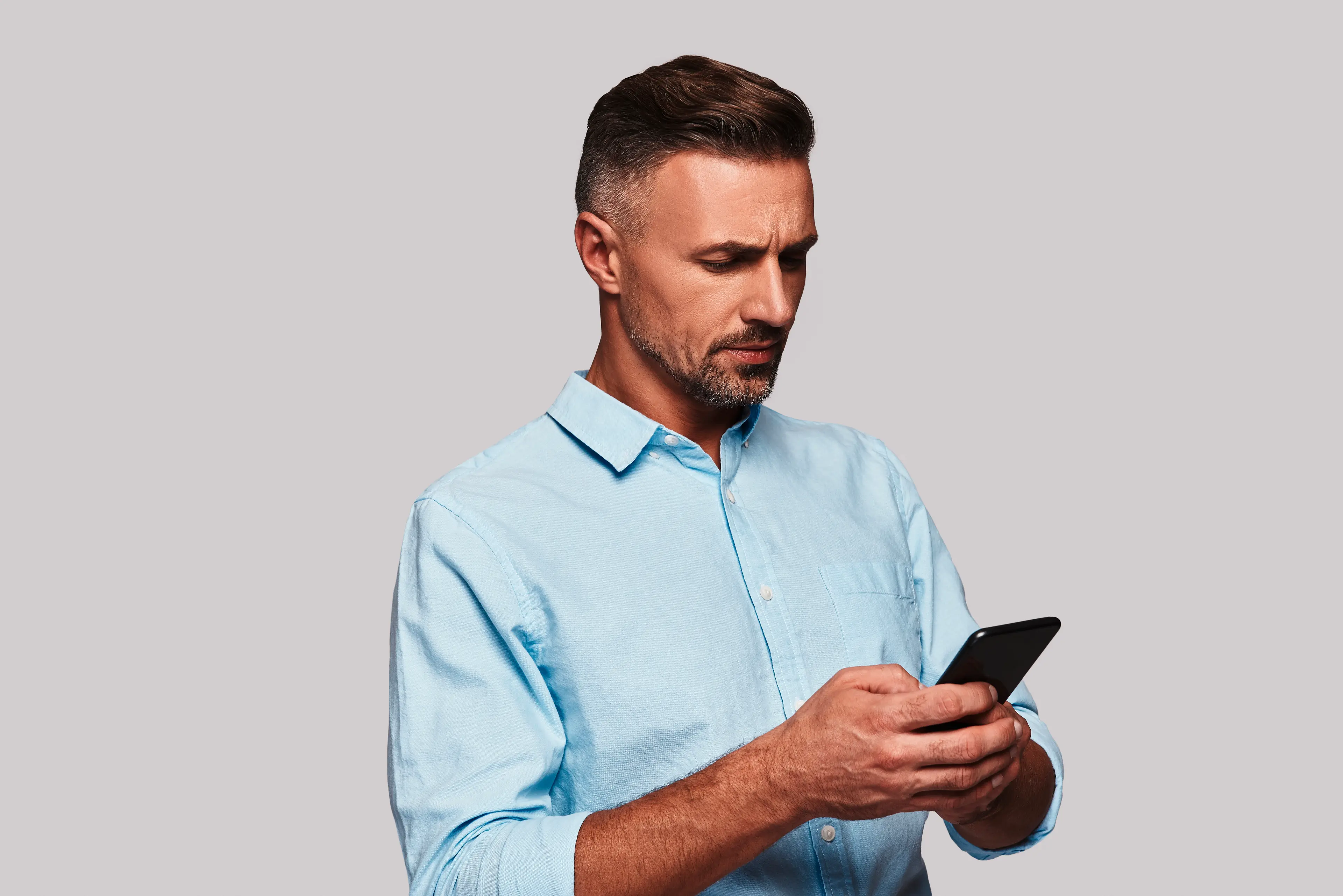 a person looking at their smartphone