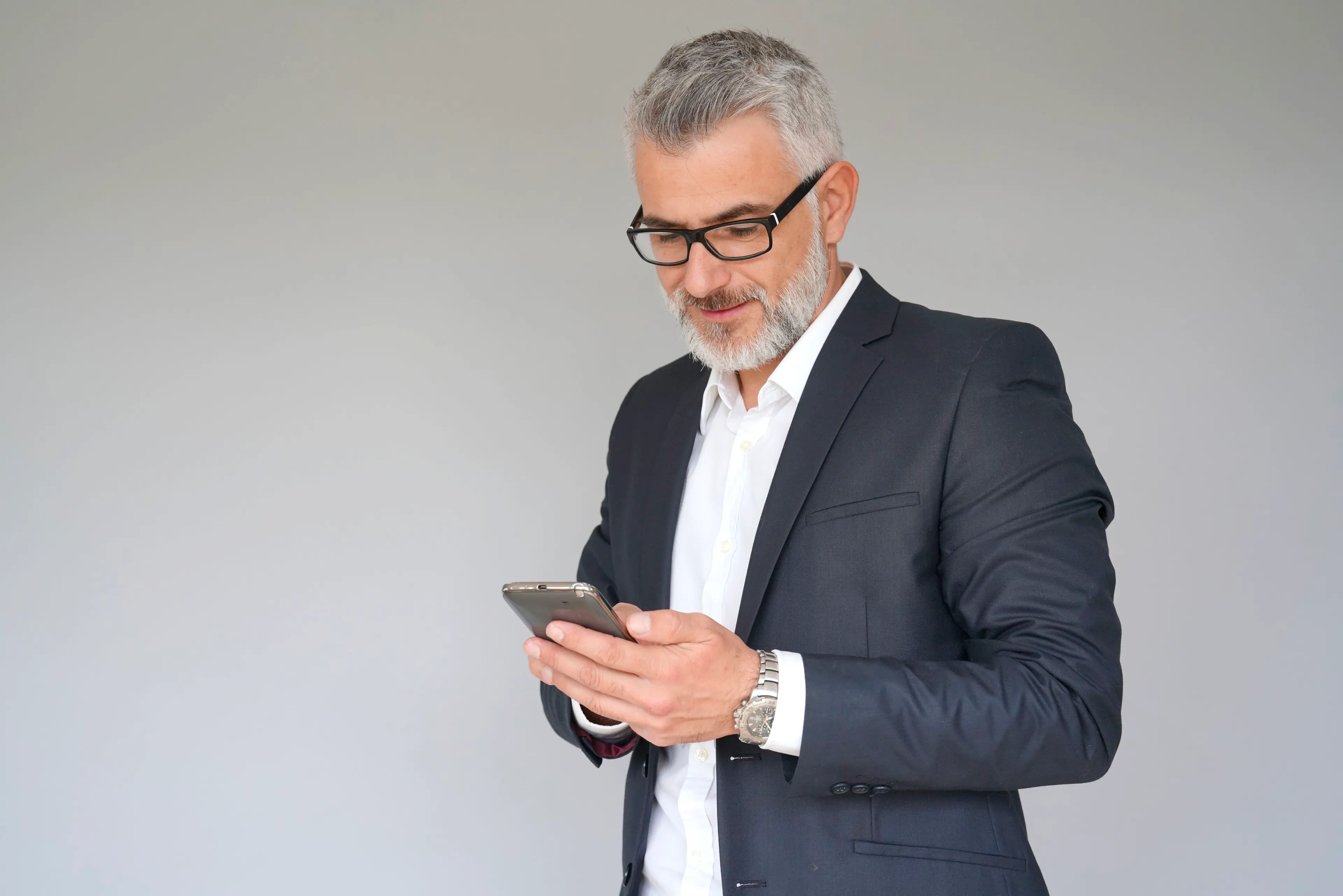 a person looking at their smartphone